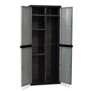 165cm Tall X 65cm Plastic Indoor Outdoor Garden Storage Cabinet