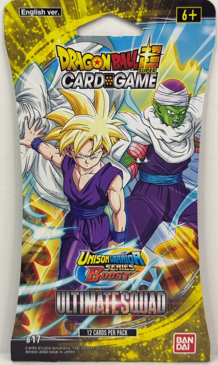 NEW B17 Dragon Ball Super Card Game Ultimate Squad Unison Warrior w/12  Cards | eBay