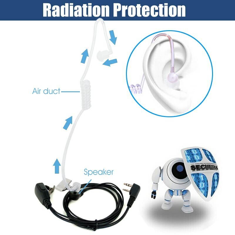 Set van 2 Wouxun KG-UV8H Dualband IP66 10watt met beveiliging oortje