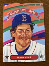 1992 Donruss Gallery of Stars #GS6 Frank Viola, Boston Red Sox Baseball Insert