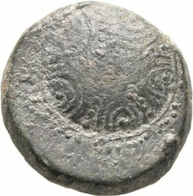 Ancient Greece 2-1 Cent BC LYDIA PHILADELPHIA Macedonian Shield Wreath Thunder#2
