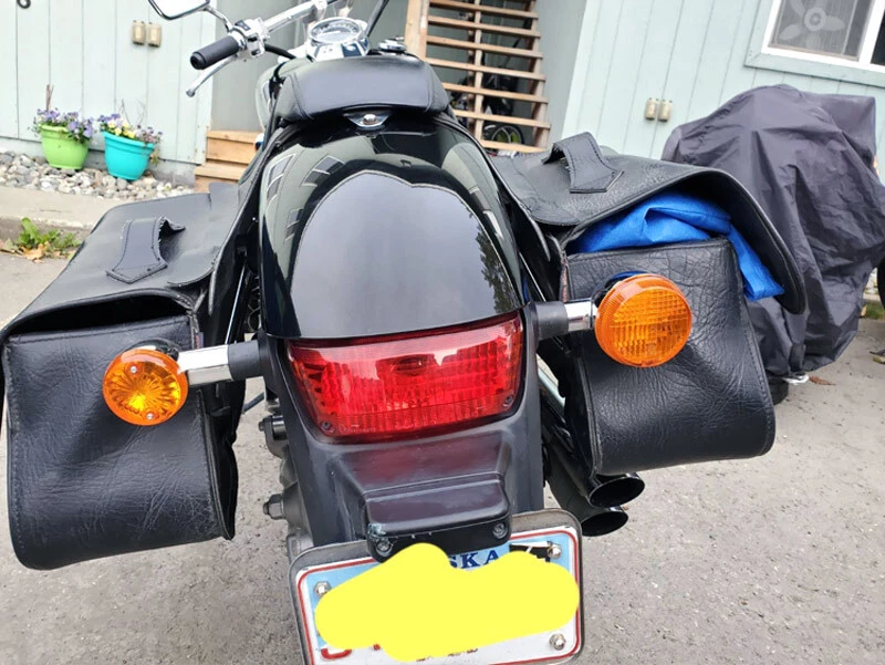 Juego de 4 luces indicadoras de giro ámbar 10W para motocicleta Kawasaki años 70 80 Foto 4 de 4