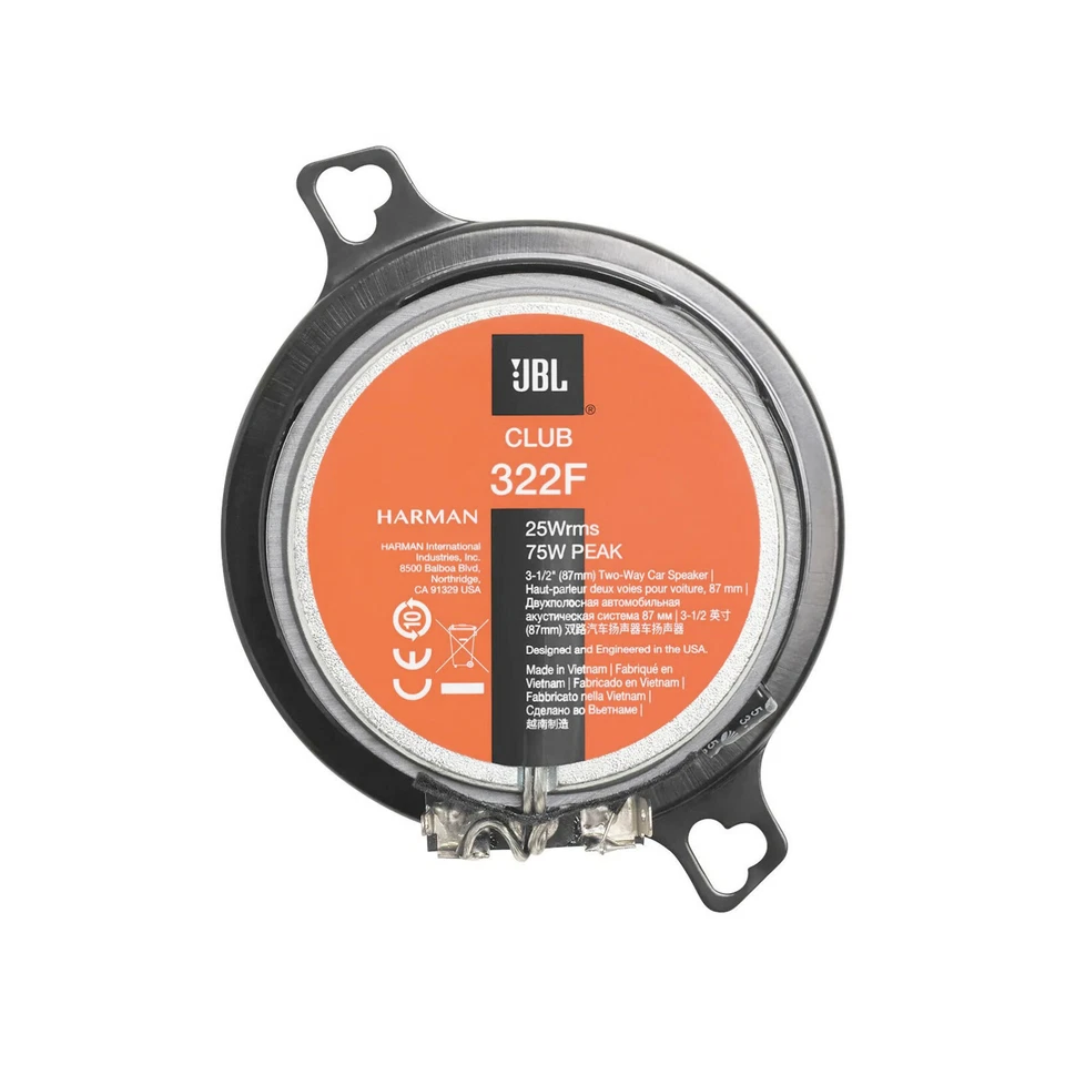 JBL 8cm CAR/VAN SPEAKERS 150W TOTAL 2-WAY 3.5 INCH DASH/SHELF COAXIAL NEW PAIR - Image 4 of 4