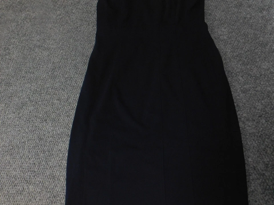 DKNY Mujer Vestido 8 Azul Línea A Cremallera Elástica Foto 2 de 4