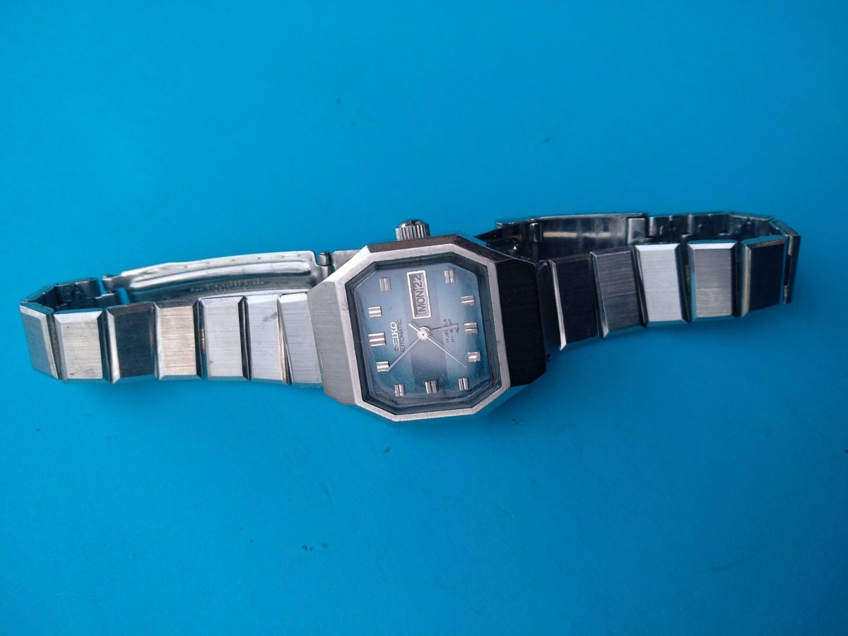 Vintage Seiko 2206-3070 Two tone blue dial Ladies Watch _1594 | eBay