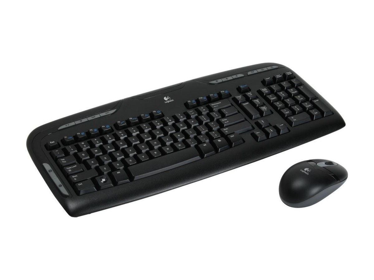 Logitech Cordless Desktop EX110 (967561-0403) Desktop Keyboard Mouse Kit  *NIB*