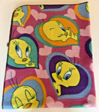 Warner Brothers Vtg 2001 Looney Tunes Tweety Bird Throw Multicolor 63" x 46"