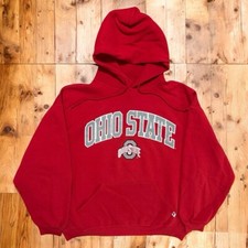 Vintage 90 s Russell Athletic Ohio State Buckeyes Heavyweight Hoodie Sz L