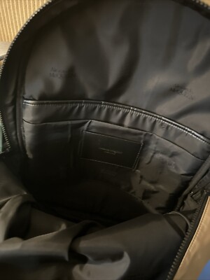 Alexander Mcqueen Graffiti Logo-Print Backpack Beige/brown  display picture 2