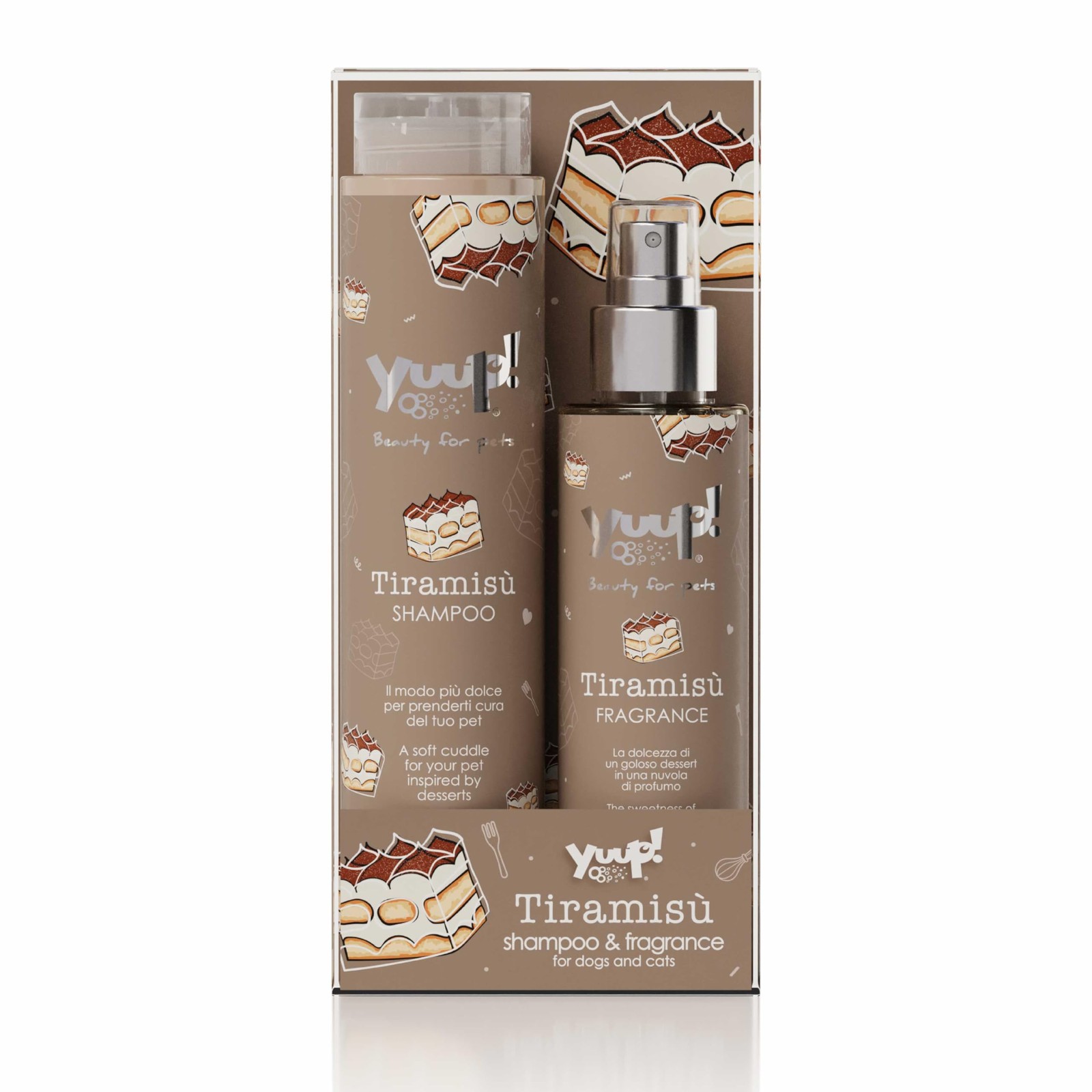 Shampooing TIRAMISÙ Duo au parfum de pain d'épices pour des cheveux brillants et parfumés