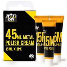 3Pk Metal Polish Cream 45Ml – Multi-Surface Cleaner for Brass, Copper, Chrome, A 82.44 per litre