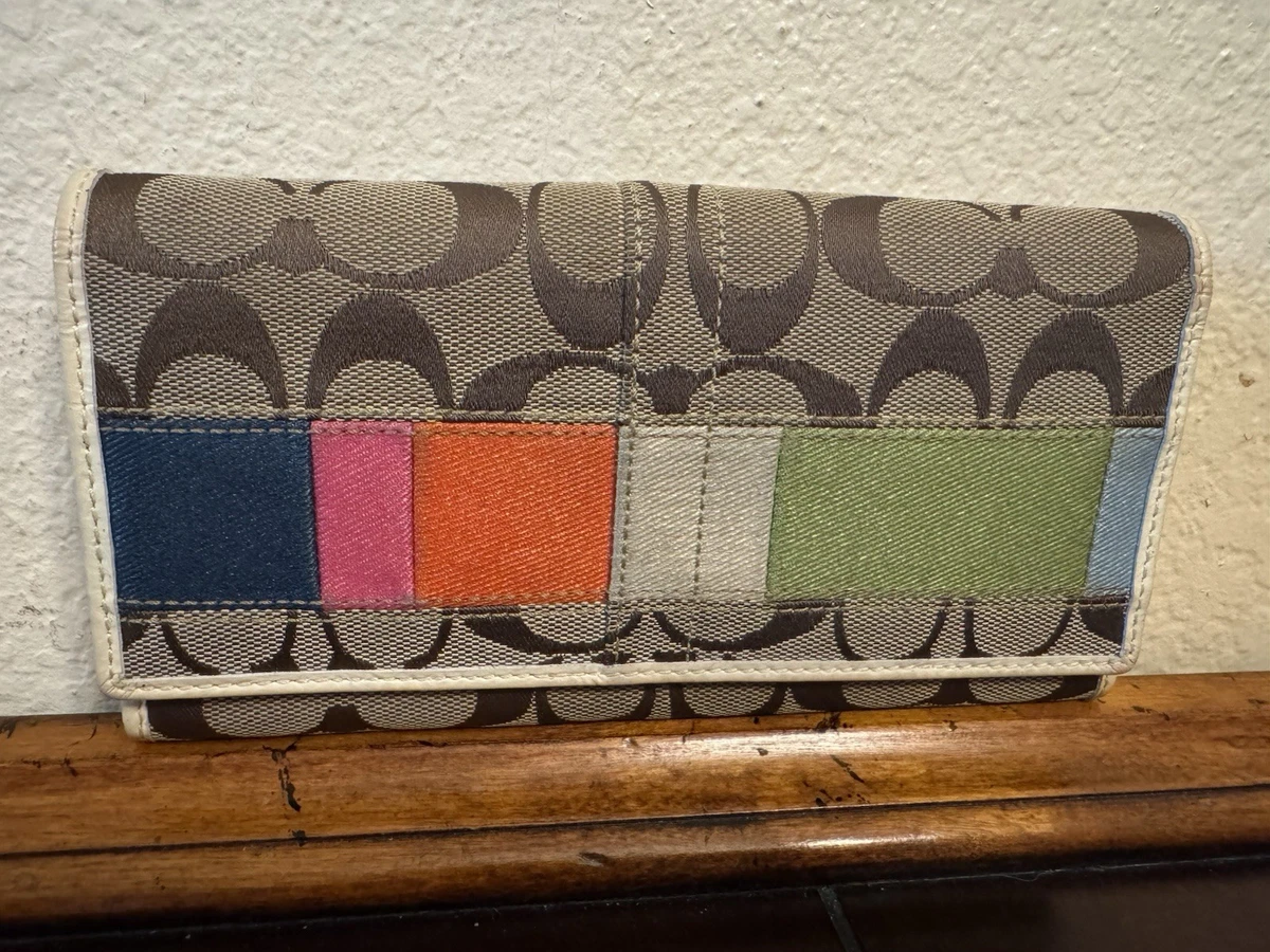 Coach Patchwork Wallet In Women's Wallets for sale | eBay