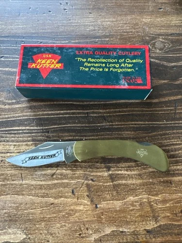 Vintage 92 KEEN KUTTER (KK152B) BRASS POCKET KNIFE  video thumbnail
