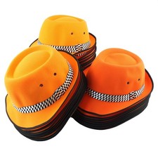 Posten 31x Trilby SKA Hut - Set - Set 08 - orange - Fedora kariert M/L/XL