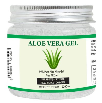 Aloe Vera Gel | 99% Pure Natural Aloe Gel | For Moisturizing Face Skin &
