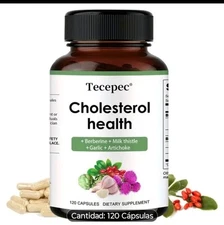 Berberina Cardo Mariano Ajo Alcachofa, Salud del Colesterol,