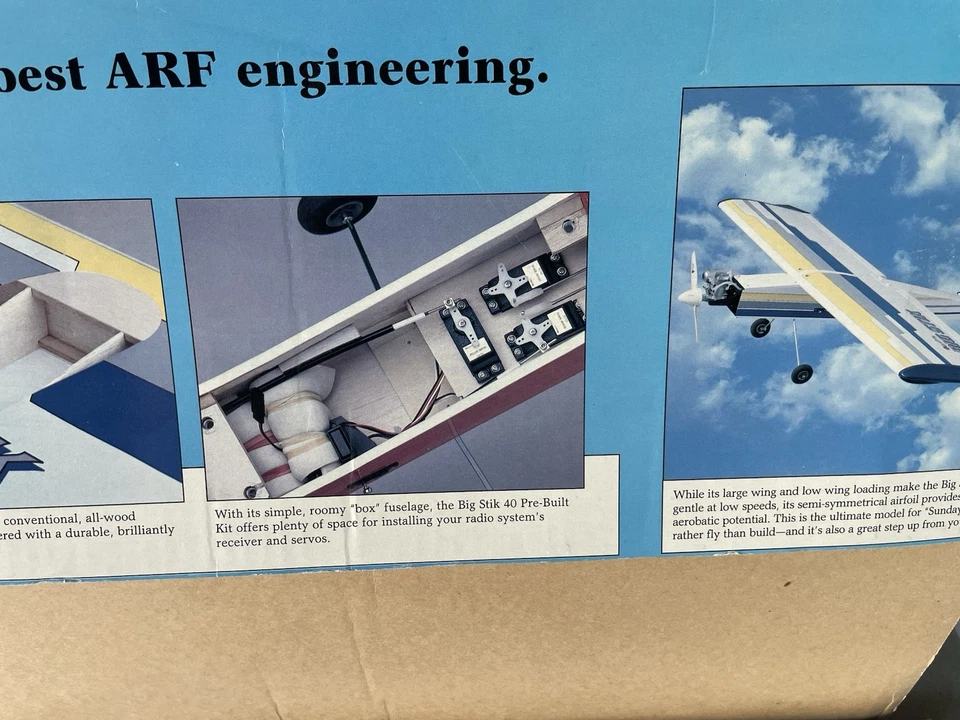 Набор для радиоуправляемого самолета Great Planes Big Stick 40 с двигателем ASP .40 - Изображение 4 из 4