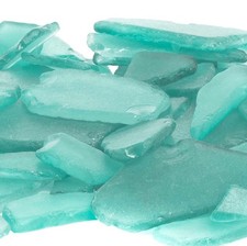 Sea Glass 11oz Aqua Blue Tumbled Sea Glass Decor Bulk Seaglass Pieces for Be