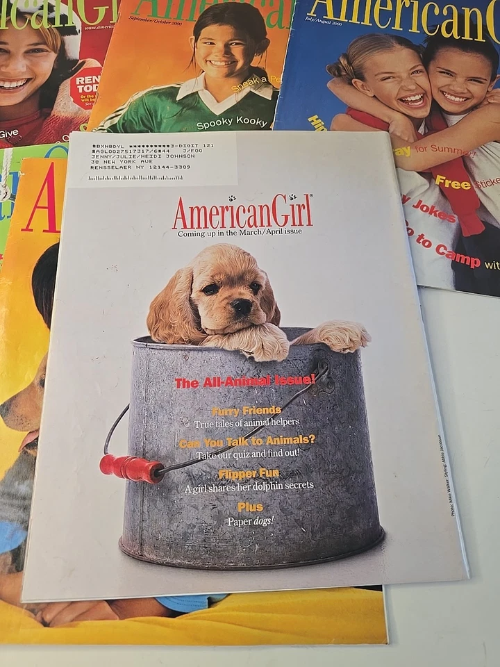 2000 American Girl Doll Magazine Complete Set Of 6 Issues Y2K Vintage Teen AG Foto 3 de 4