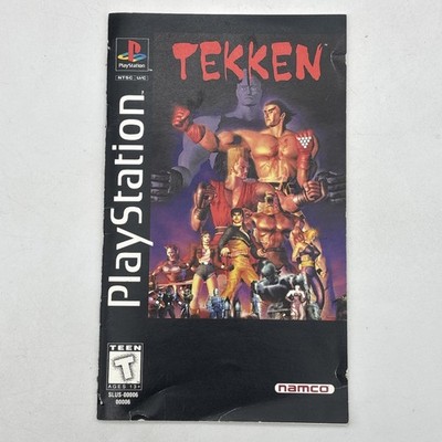 Manual Only Tekken Sony Playstation PS1 Long Box Instruction