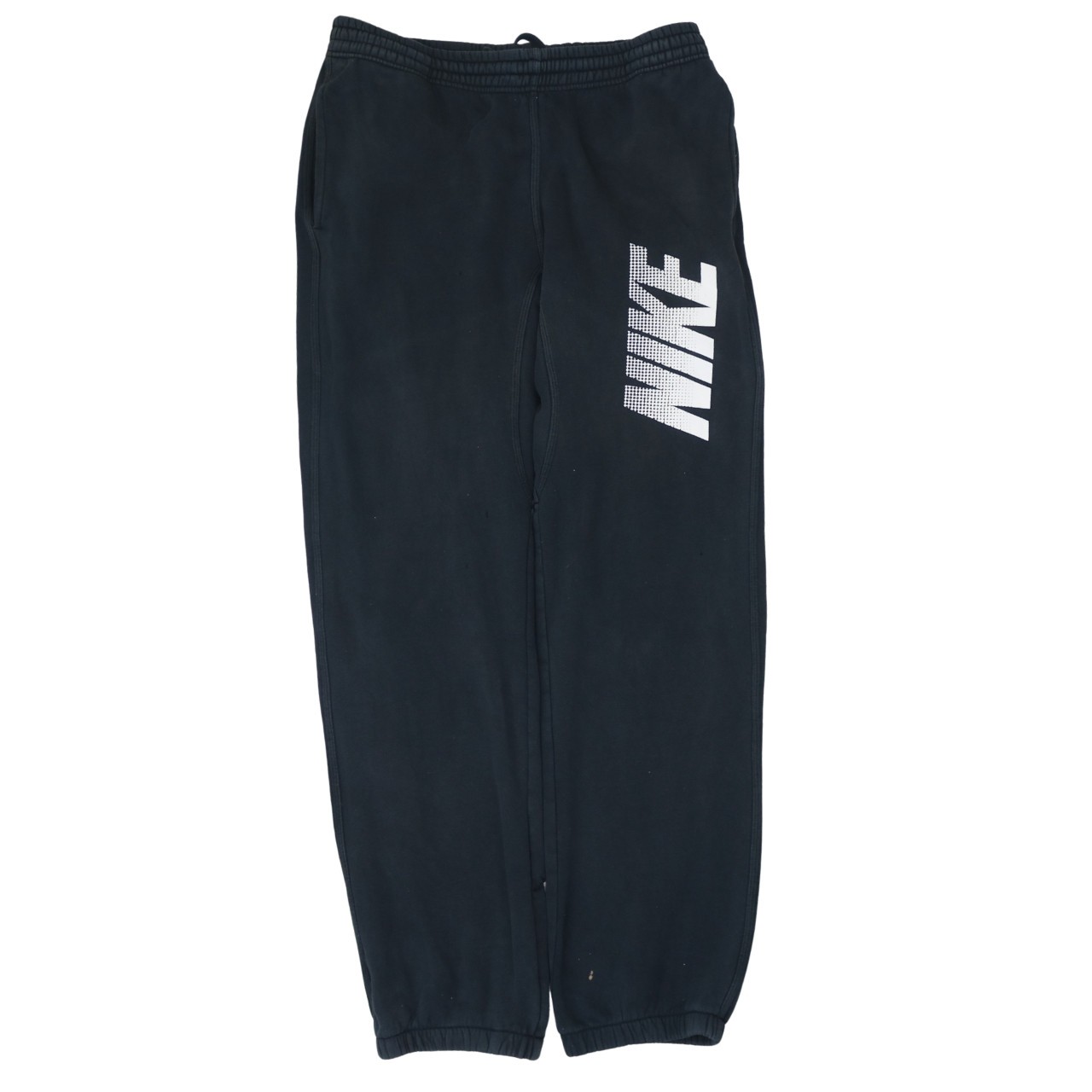 Nike Mens Joggers Black Fleece Sweatpants Elastic Waist Cuffed Large Logo M
