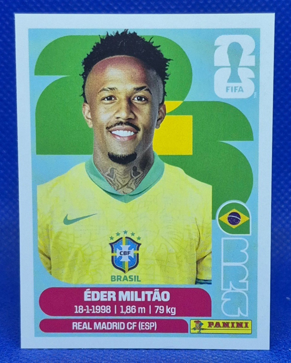 2026 Panini FIFA World Cup Sticker Eder Militao #BRA 5 -Brazil
