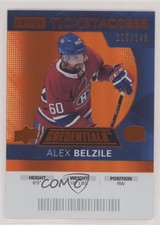 2021 Credentials 2020-21 Debut Ticket Access Orange /149 Alex Belzile #75 04zf