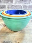 Vintage Rare Fiesta Nesting Mixing Bowl Set 4 Pieces SEE
