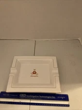 Tobacciana Vintage Large Ceramic MONTECRISTO  Cigar Ashtray 7.75” x 9.5”  Unused