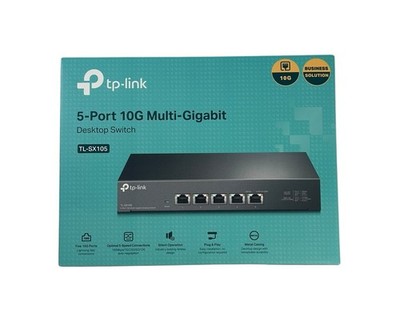 TP-Link TL-SX105 5 Port 10G/Multi-Gig Unmanaged Ethernet Switch New Open Box
