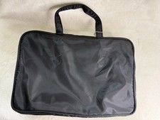 Black Nylon Laptop Bag Carry Case w/ Zipper Closure Carry Handle