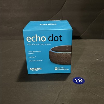 Echo Dot (3rd Gen) | Smart speaker with Alexa | Charcoal#19