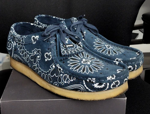 Bandana Wallabee Supreme x Clarks Originals bleu marine Taille 10 SS19