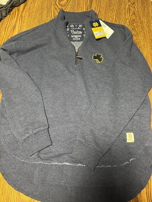 Women's Pressbox Navy Notre Dame Fighting Irish Northfork Sojourn Poncho Quarter