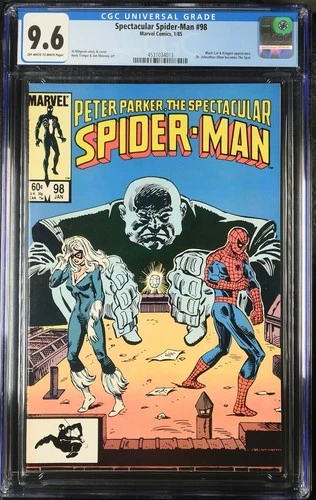 SPECTACULAR SPIDER-MAN #98 * 1ST appearance SPOT 9.6 CGC *like cbcs * Kingpin