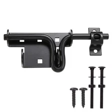Slide Bolt Gate Latch,Sliding Bolt Door Lock with Padlock Hole, Heavy Duty