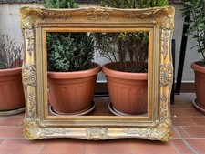 CORNICE BAROCCA IMPORTANTE - 50X60 cm (battuta) - LEGNO E PASTA DI LEGNO - '900