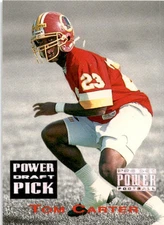 1993 Pro Set Power Tom Carter #PDP28 Washington Redskins