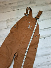 Carhartt Overalls Boys Youth Size 7 Small/Medium Brown Tan