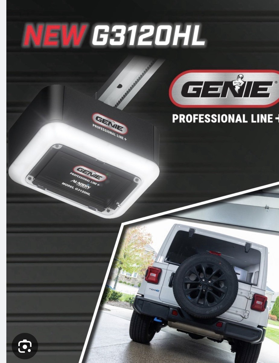 Genie G3120HL Belt/Chain Drive Garage Door Opener Wi-Fi Alexa LED