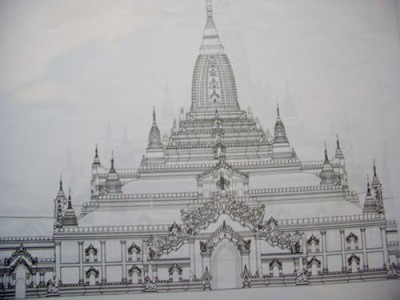 Architectural Drawings of Temples in Pagan 1989 Architektur Zeichnung Tempel