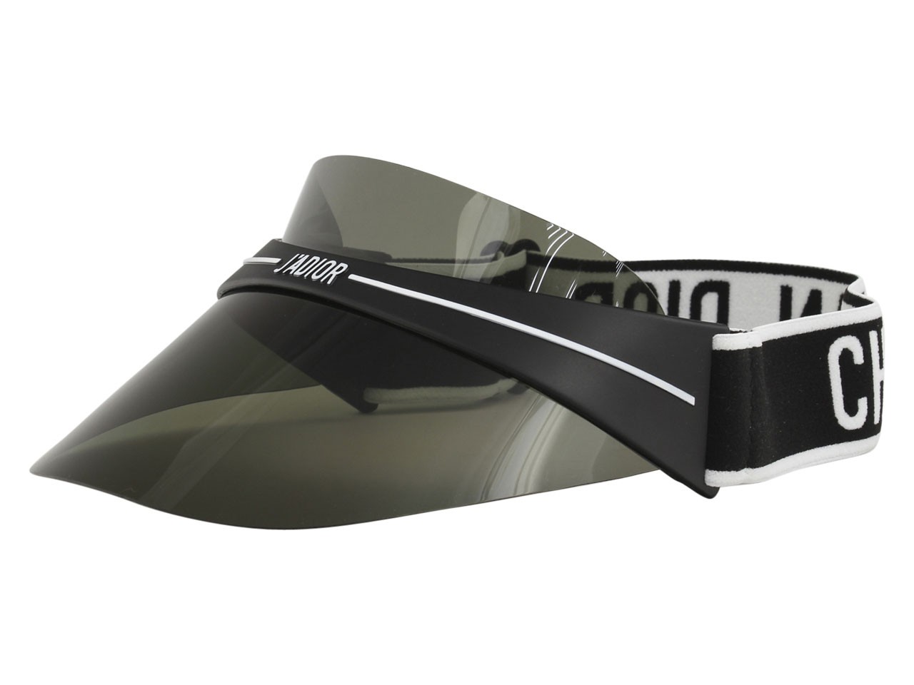 Женская шляпа Christian Dior DiorClub1 Club1 0H3 Черно-белая с регулируемым серым козырьком 69090₽