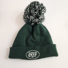NFL New York Jets Youth Green Pom Pom Beanie Hat NFL Team Apparel