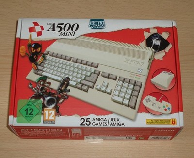 Original Amiga A500 Mini Retro Konsole  mit 25 Spielen NEU & OVP