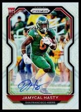2020 Panini Prizm #303 Jamycal Hasty Rookie Autograph Silver Prizm