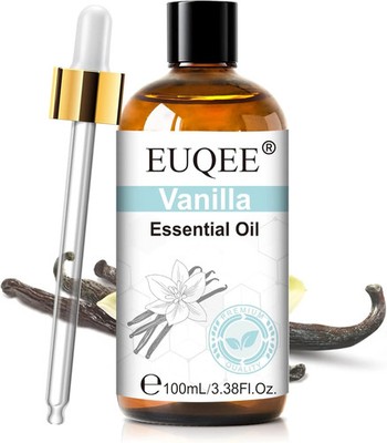 EUQEE Vanilla Essential Oil 100ML, Pure Natural Vanilla Oil for Diffuser Aromath