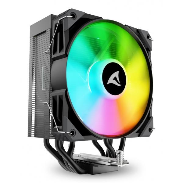 Sharkoon Dissipatore Ad Aria 1x 120mm Argb Pwm Fan, 5x Copper Pipes, Direct Touc - Immagine 2