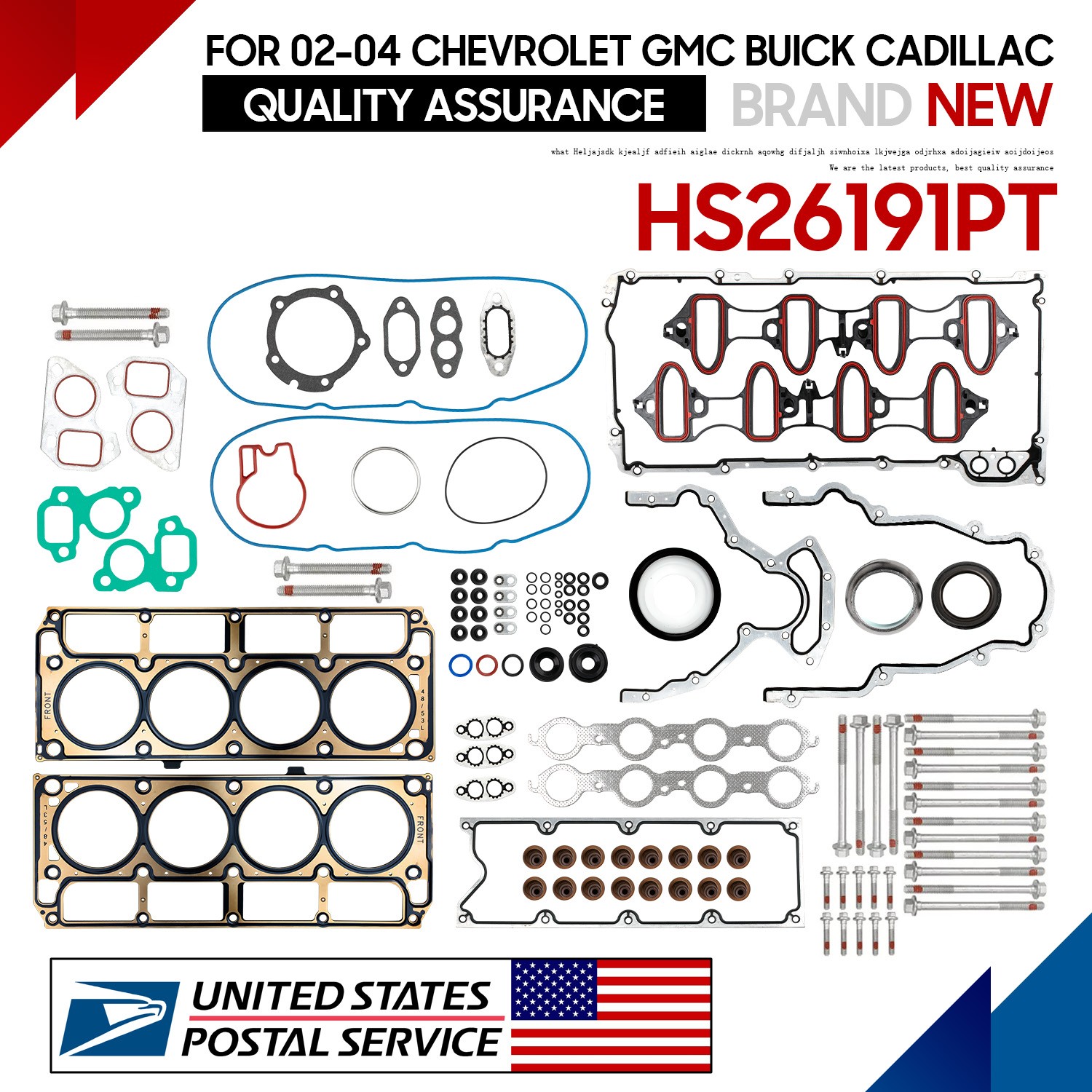 Head Full Gasket Set for Chevy Silverado 1500 Tahoe GMC Sierra 2002-11 5.3L 4.8L