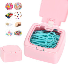 Floss Pick Holder Container with One-Touch Opening, Quick Refill for Qtip, Cotto