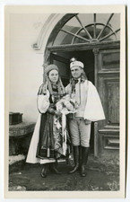 Romania Transylvania 1940s Torockó Rimetea, Alba County,Family Folk costumes